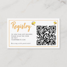 Honeybee Baby Shower - Registrierung QR Code