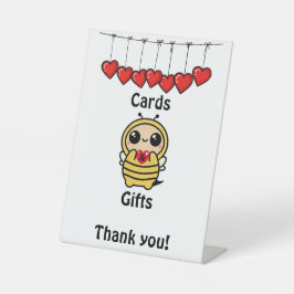 Honeybee Babyduschkarten & Geschenke Tabletop Schi Sockelschild