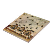 HoneyBee BeeHive-Bienenzucht Vintag Fliese (Seite)