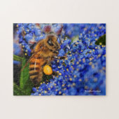 Honeybee: beschäftigt Kalifornien Lilac Pollinator Puzzle (Horizontal)