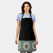 Honeybee Blue Boarder Quilt Schürze (Getragen)