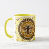 Honeybee Bumblebee Queen Bee pattern Pretty gifts Tasse (Links)