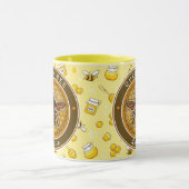 Honeybee Bumblebee Queen Bee pattern Pretty gifts Tasse (Zentrum)