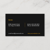 Honeybee Business Card Visitenkarte (Rückseite)