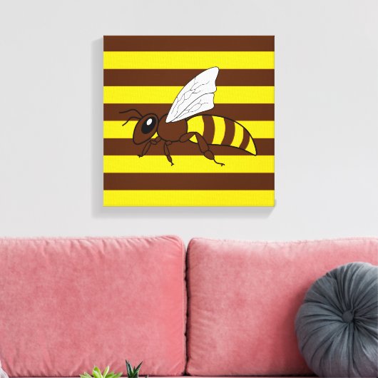Honeybee Canvas Print Leinwanddruck (Insitu (Wohnzimmer))