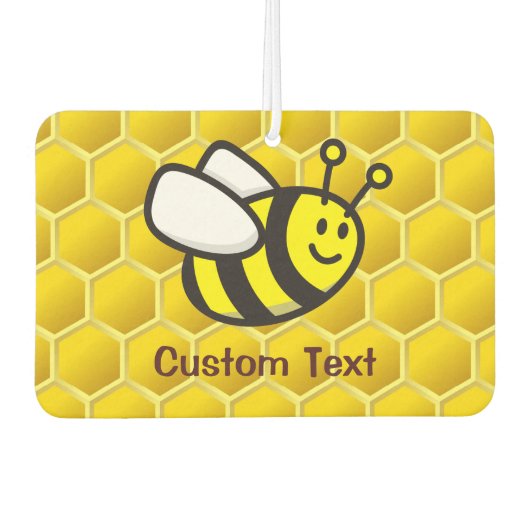 Honeybee Cartoon Air Freshener Autolufterfrischer (Vorderseite)