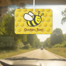 Honeybee Cartoon Air Freshener