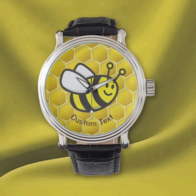 Honeybee-Cartoon Armbanduhr (Von Creator hochgeladen)