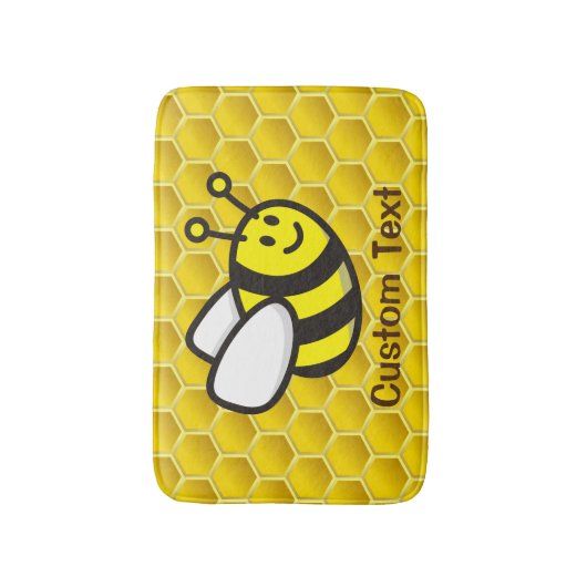 Honeybee-Cartoon Badematte (Vorderseite Vertikal)
