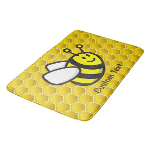 Honeybee-Cartoon Badematte
