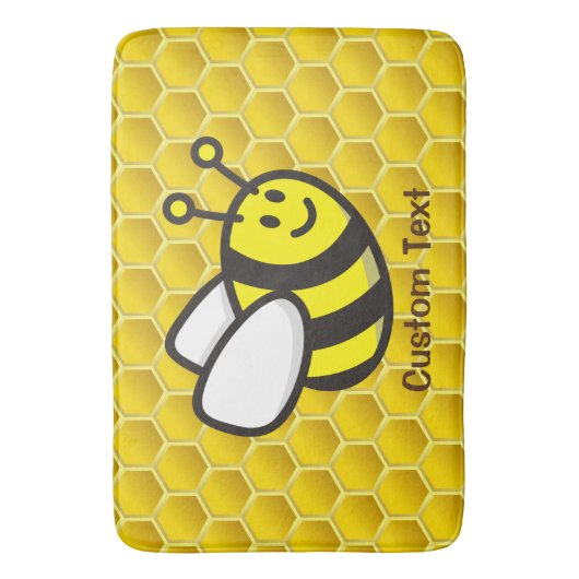 Honeybee-Cartoon Badematte (Vorderseite Vertikal)