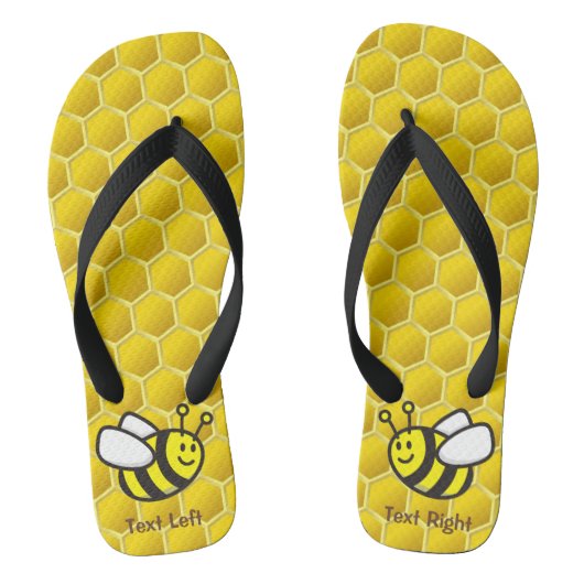 Honeybee-Cartoon Badesandalen (Fußbett)