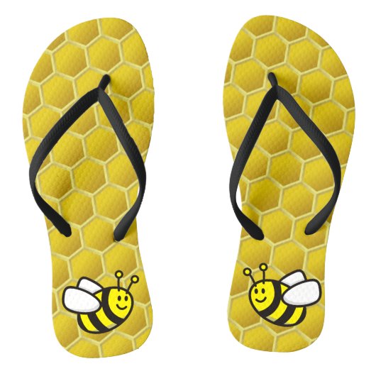 Honeybee-Cartoon Badesandalen (Fußbett)