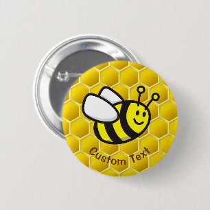 Honeybee-Cartoon Button