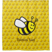 Honeybee-Cartoon Duschvorhang (Vorderseite)