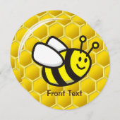 Honeybee-Cartoon Einladung (Vorne/Hinten)