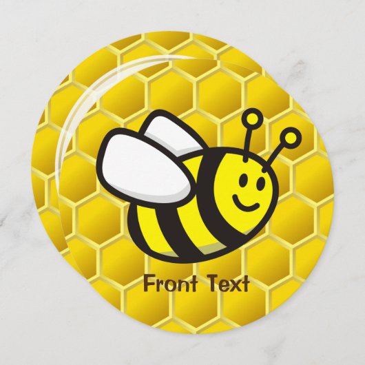 Honeybee-Cartoon Einladung (Vorne/Hinten)
