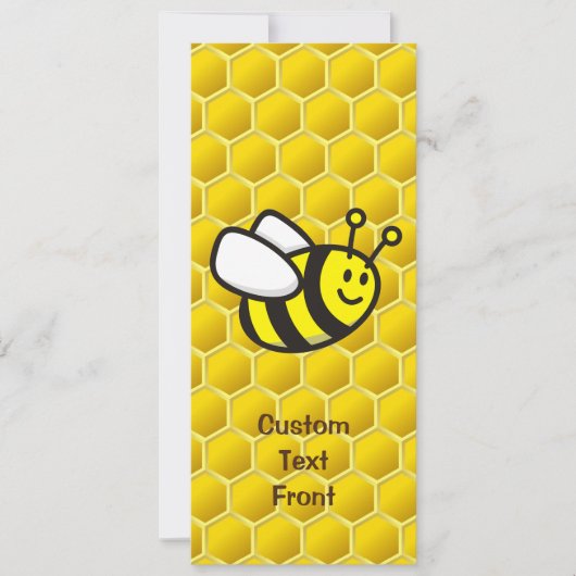 Honeybee-Cartoon Einladung (Vorderseite)