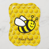 Honeybee-Cartoon Einladung (Vorne/Hinten)