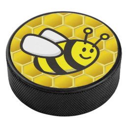 Honeybee-Cartoon Eishockey Puck