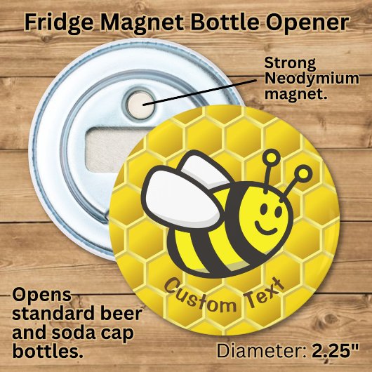Honeybee-Cartoon Flaschenöffner