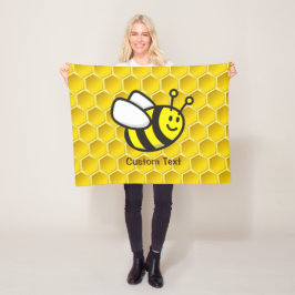 Honeybee-Cartoon Fleecedecke
