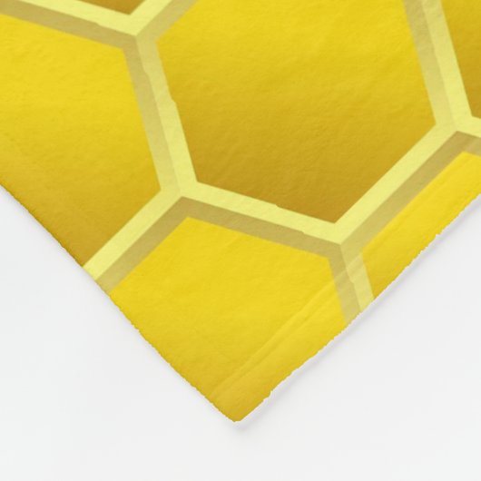 Honeybee-Cartoon Fleecedecke (Ecke)