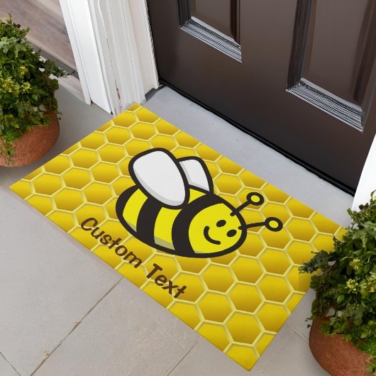 Honeybee-Cartoon Fußmatte