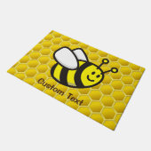 Honeybee-Cartoon Fußmatte (Schrägansicht)