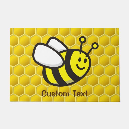 Honeybee-Cartoon Fußmatte (Vorderseite)