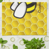 Honeybee-Cartoon Geschirrtuch (Gefaltet)