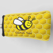 Honeybee-Cartoon Golf Headcover (Vorderseite)