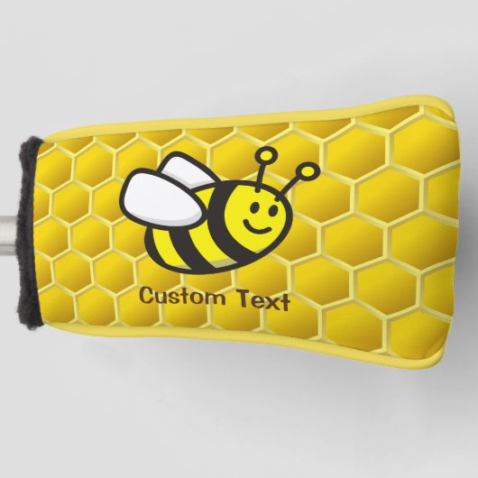Honeybee-Cartoon Golf Headcover (Vorderseite)