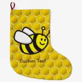 Honeybee-Cartoon Großer Weihnachtsstrumpf (Vorderseite)