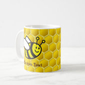 Honeybee-Cartoon Kaffeetasse (Vorderseite Links)