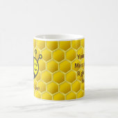 Honeybee-Cartoon Kaffeetasse (Mittel)