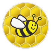 Honeybee-Cartoon Keramikknauf (Vorderseite)