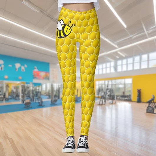 Honeybee-Cartoon Leggings