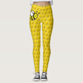 Honeybee-Cartoon Leggings (Vorderseite)