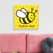 Honeybee-Cartoon Leinwanddruck (Insitu (Wohnzimmer))