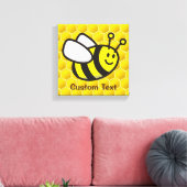 Honeybee-Cartoon Leinwanddruck (Insitu (Wohnzimmer))