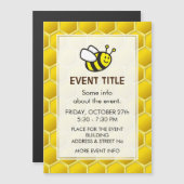 Honeybee-Cartoon Magnetkarte (Vorne/Hinten)