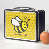 Honeybee-Cartoon Metall Brotdose (Beispiel)