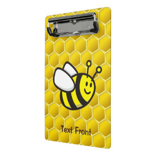 Honeybee-Cartoon Mini Klemmbrett
