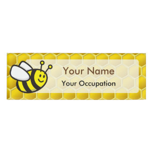 Honeybee-Cartoon Namenschild