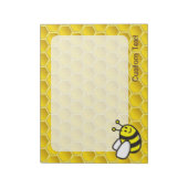 Honeybee-Cartoon Notizblock (Rotiert)