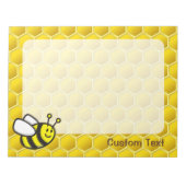 Honeybee-Cartoon Notizblock (Vorderseite)