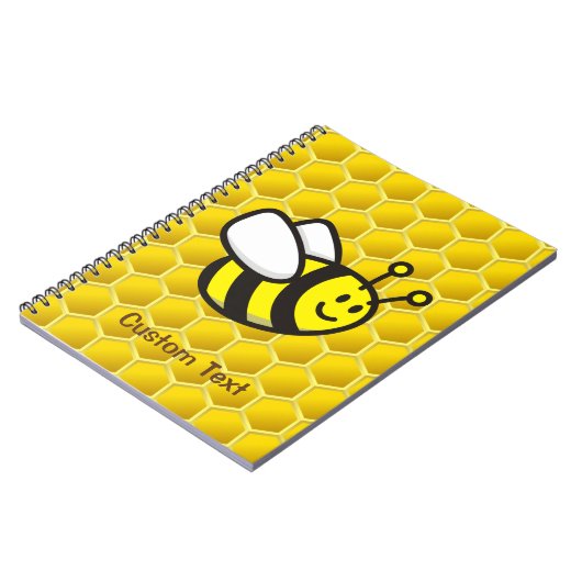 Honeybee-Cartoon Notizblock (Linke Seite)