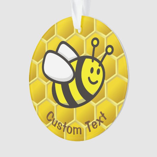 Honeybee-Cartoon Ornament (Vorderseite)