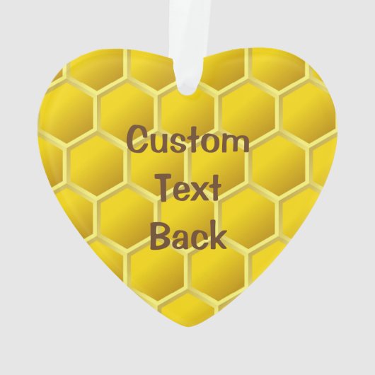 Honeybee-Cartoon Ornament (Rückseite)